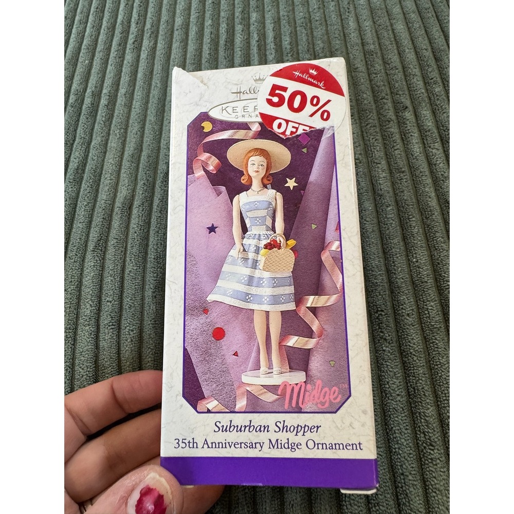 Hallmark Keepsake Ornament Suburban Shopper 35th Anniversary Midge Barbie 1998